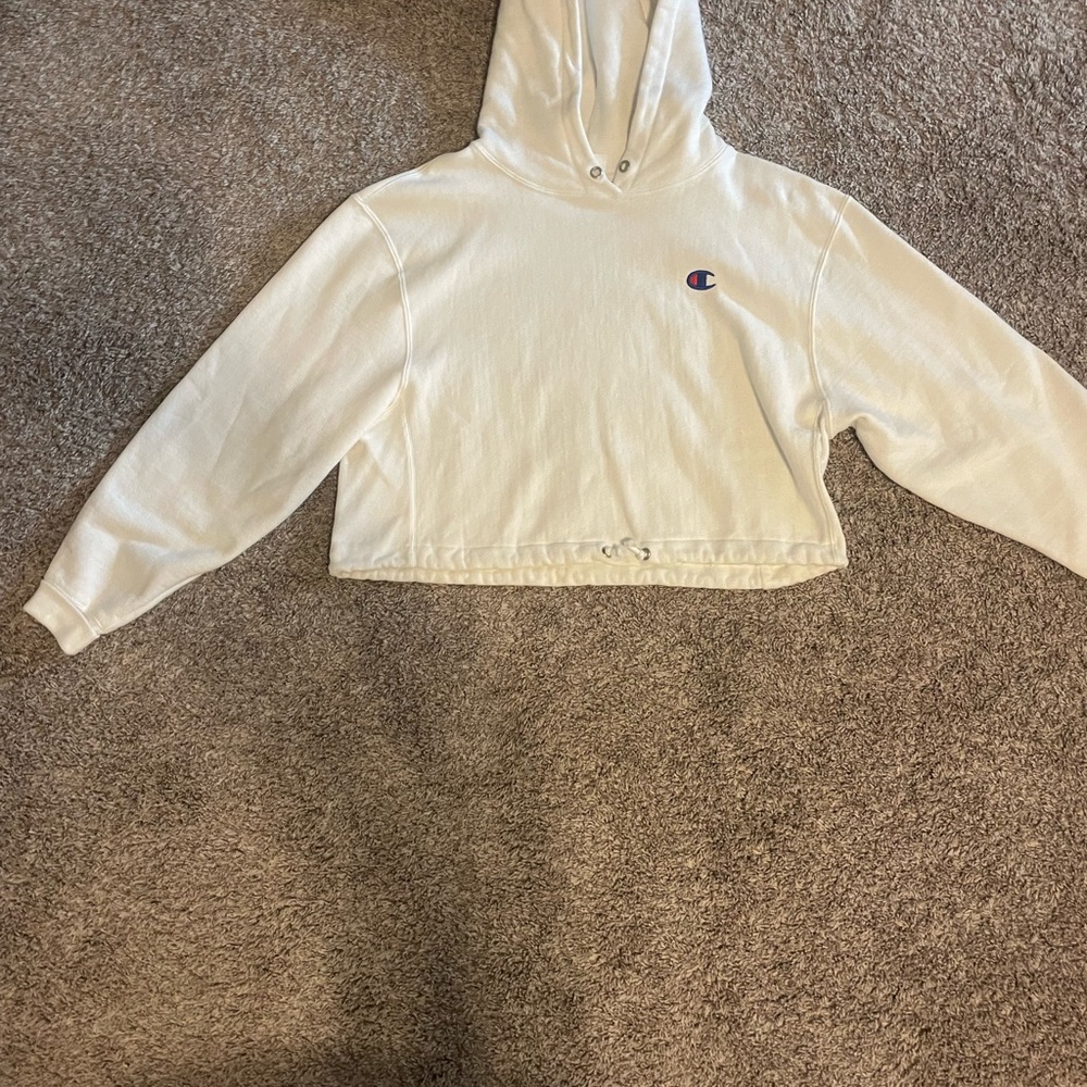 Champion White Hoodie